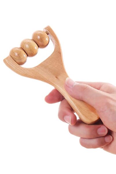 VEYA أداة التدليك من الخشب الطبيعي بحلقات قابلة للدوران متعدد الاستخدامات