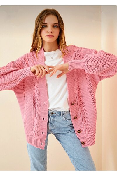 rushana Women's V-Neck Hair Knitwear Cardigan