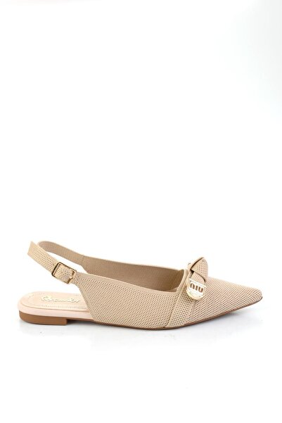 Bambi Бежеві жіночі балетки K01327119282