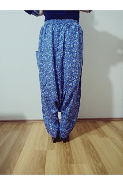 hoaryage Adana Şalvarı Viskon Basma Kumaş, Otantik Bohem Desenli Cepli Şalvar %100 Pamuk 38 beden 100 KG