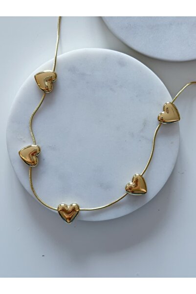 CHARMLUCKY Steel Heart Heart Necklace