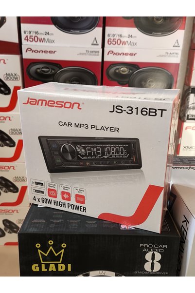 patili tasarım Jameson5 Oto Teyp Bluetooth Usb 7 Renkli