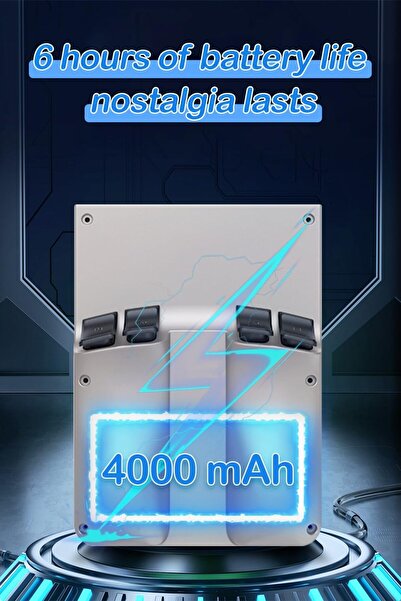 MYWORLD M18 Retro Handheld Game Console 4.3 Inch IPS Screen Linux OS Built-in 64G TF Retro