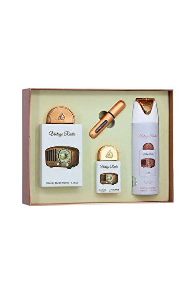 lattafa VINTAGE RADIO, 4-piece gift set, unisex