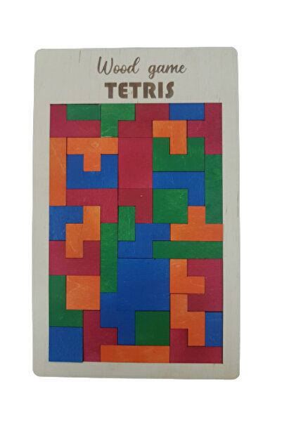 Amco Joc Tetris Montessori din lemn 29 x 18 x 0,6 cm