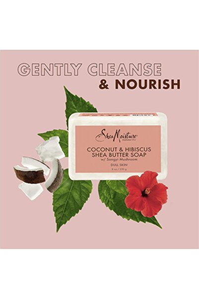 Shea Moisture Coconut & Hibiscus Shea Butter Bar Soap, 230 g (8 oz)