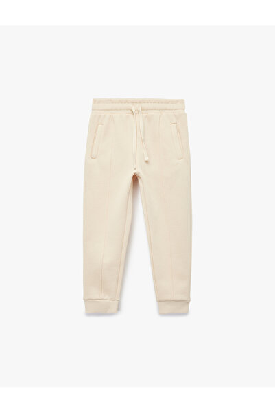 Koton Basic Sweatpants with Pockets and Lace-Up Waist