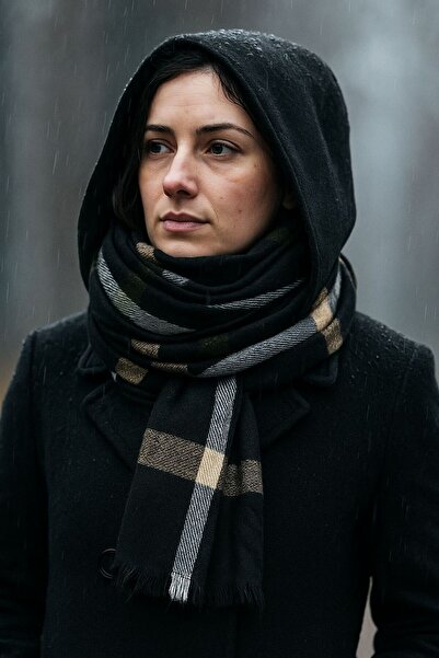 bag Women's Striped Thick Soft Wool High Quality Large Size Shawl