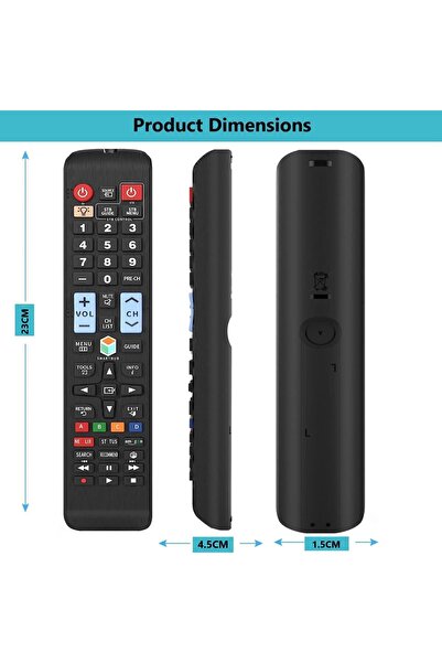 Generic [عبوتان] جهاز تحكم عن بعد عالمي لأجهزة التلفزيون الذكية - متوافق مع LED/LCD/QLED/4K/3D