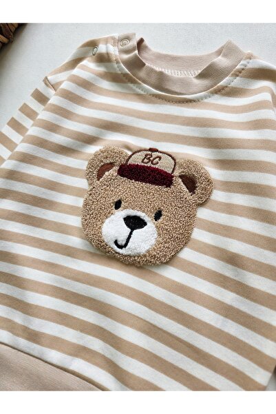 GizaKids %100 Pamuk Erkek Bebek Alt Üst Takım / Bebek Pijama Takımı Eşofman