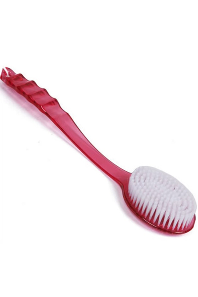 OEM Long-handled exfoliating bath brush, 36 x 7 cm, Pink