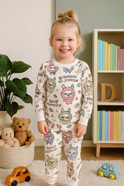 Arya Nisa Kids ΣΕΤ ΠΙΤΖΑΜΑ ΜΕ ΣΤΑΡΕΝΤΟ ΣΧΕΔΙΟ 100% ΒΑΜΒΑΚΙ ΠΟΛΥΧΡΩΜΟ ΛΑΒΟΥΜΠΟΥ για ΚΟΡΙΤΣΙΑ