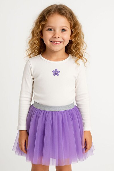 Neva Baby Boutique Kız Çocuk Beli Lastikli Tül Tütü Etek Parti-Günlük-Okul gö...