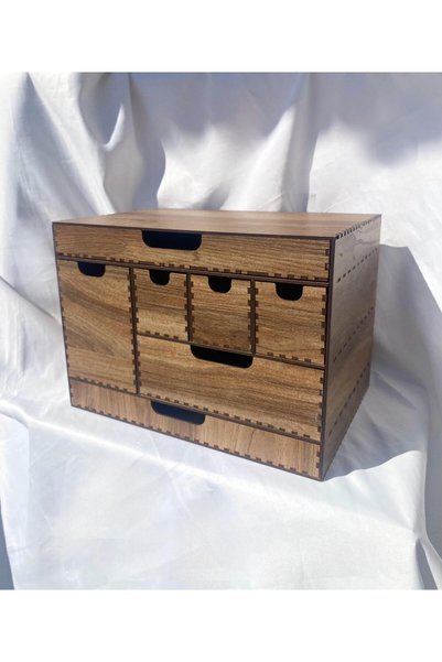 M.ART DEKORASYON Mdf Special Design Desktop Organizer with Drawers Maxi Size