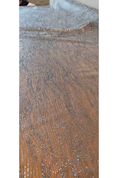 River Fabrics تول مخطط بلمعة أنثراسايت