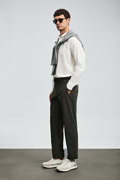 Lufian 112010676 Daniel Men's Basic Shirt Regular Fit Men's Shirt White