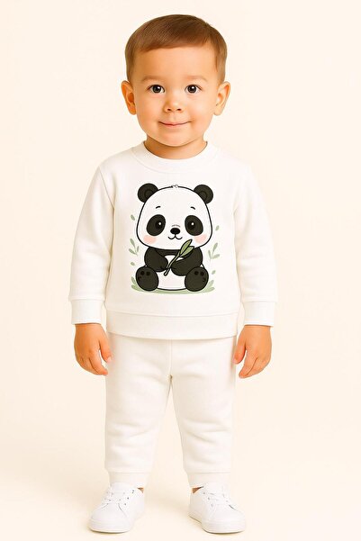 playwear Σετ φούτερ με σχέδιο panda για κορίτσια και αγόρια 3 4 5 6 7 8 9 10 ...