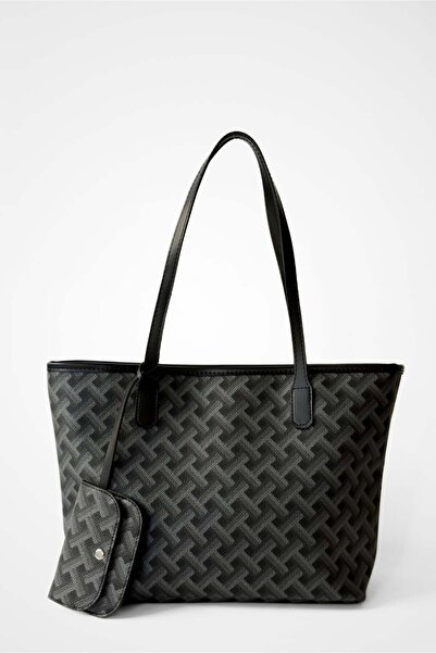 Yuka Atelier حقيبة تسوق منقوشة