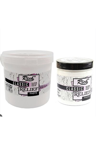 Mandalart Fabric Rölyef Pasta, 1200 ml, Alçı doku Çalışmalarına Uygun