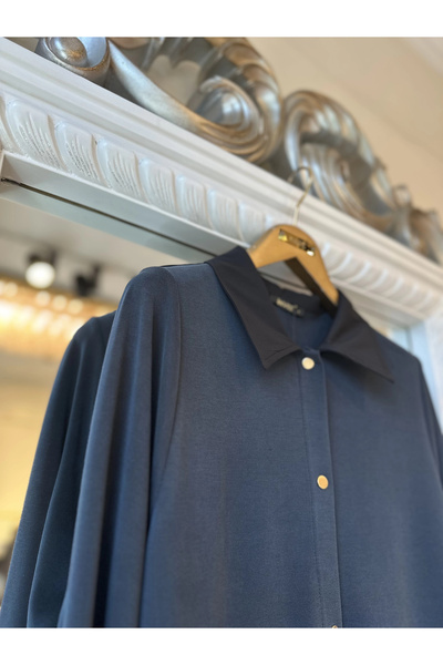 Invee Snap Closure Cap - Navy Blue