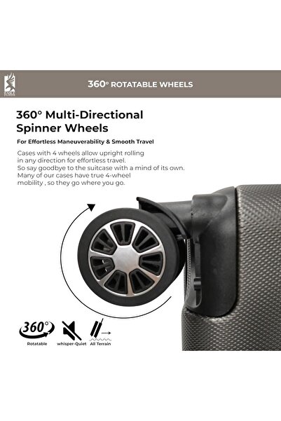 EAGLE EXPRESS RAMBLE ABS HARD TROLLEY 24 inch BROWN