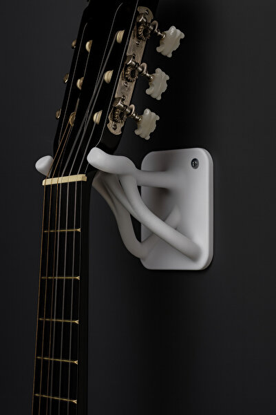 Montavo MNT0325 - Elektro ve Akustik Gitar | 52mm Duvar Askısı Siyah Plastik Gitar Sehpası, Gitar Standı