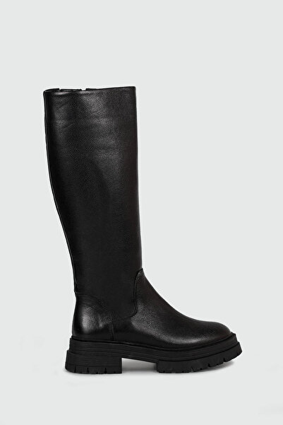 Castle Black CB-25900-1 KADIN DERİ ÇİZME SİYAH