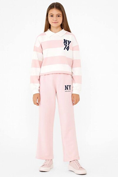 MeaShop Girl's College Model Tracksuit Set