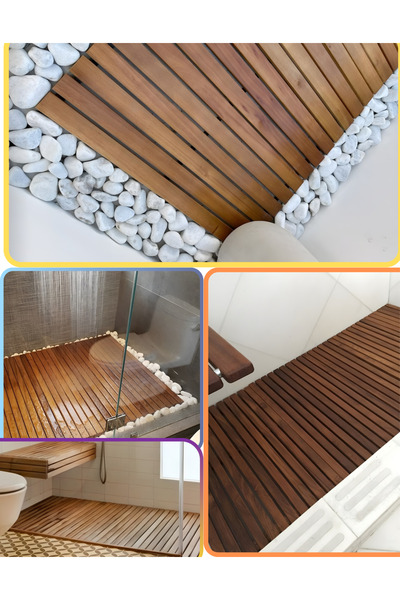 Orçin Ahşap ΞΥΛΙΝΟ ΧΑΜΑΚΙ ΜΠΑΝΙΟΥ ΔΡΥΣ (ΠΟΛΛΑΠΛΕΣ ΧΡΗΣΕΙΣ)