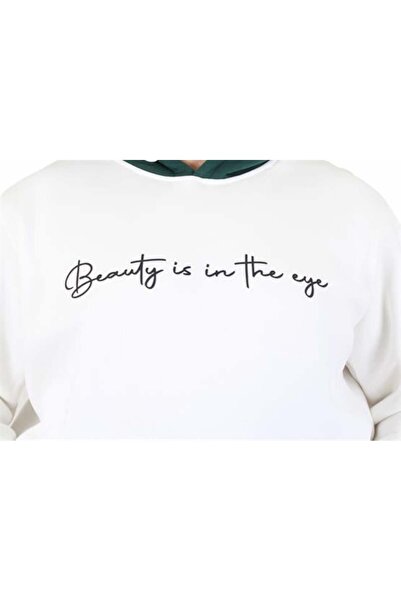Starbattal Μεγάλο μέγεθος με κουκούλα 3ip Sweat Beauty 25714 EKRU