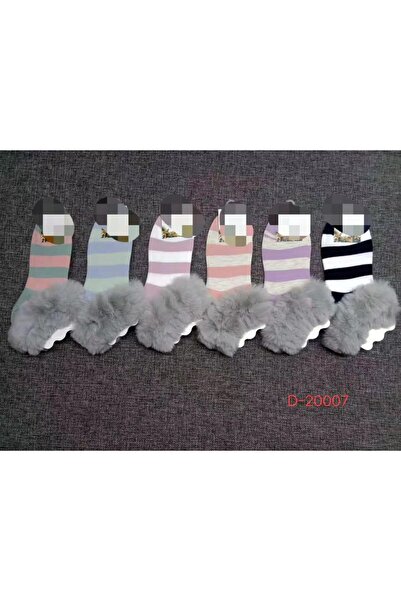 WarD Girls' Winter Multicolor Hair Socks/Stockings 6 Pairs