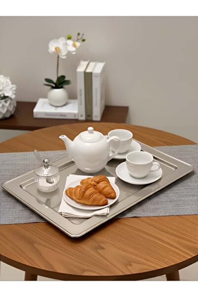 aljahwari صينيه تقديمات فل نيكل مقاس 48x32cm