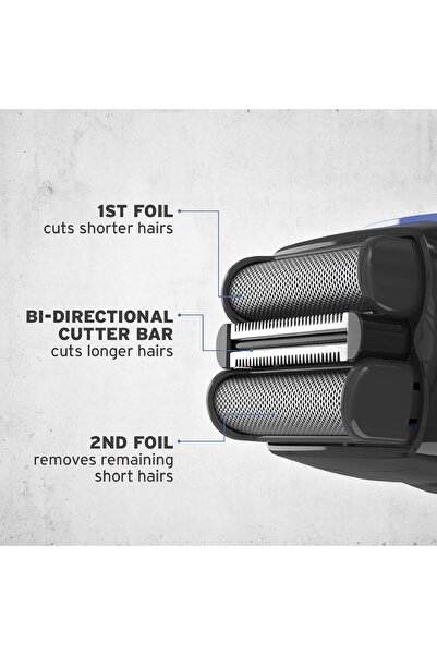 Wahl Groomsman Rechargeable Wet/Dry Electric Shaver for Men, Model 7063-027