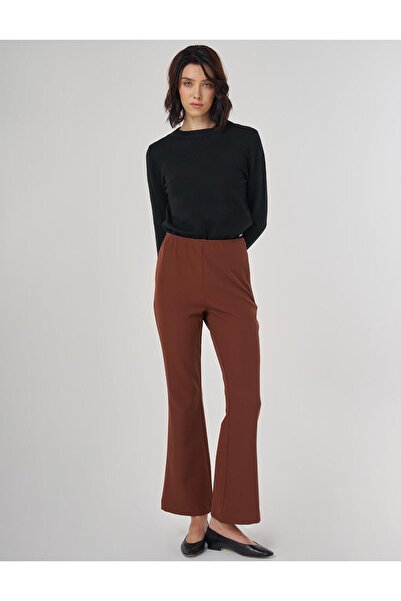 Kayra Basic Pants Dark Brown