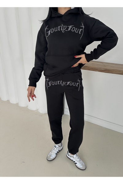 OTAKU Унісекс оверсайз світшот з камінням, спортивний костюм