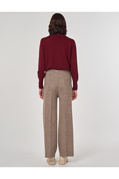 Kayra Çimalı Triko Pantolon Bej
