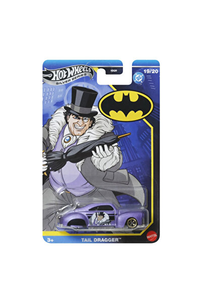 mattel HOT WHEELS BATMAN THEMED METAL CAR TAIL DRAGGER 1 TO 64 SCALE