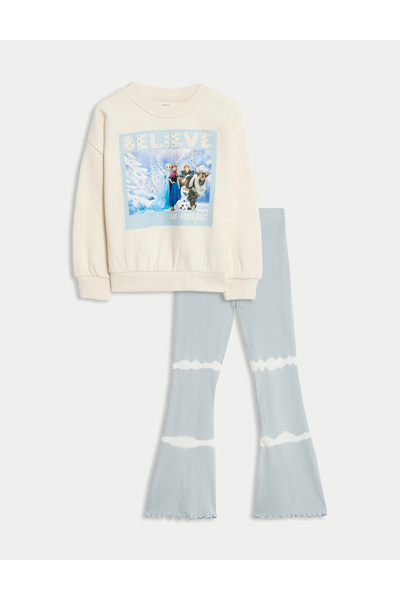 Marks & Spencer Pamuk Karışımlı Disney Frozen Takım (2-8 Yaş)