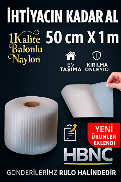HBNC 50cm x 1m Balonlu Naylon – Taşınma, Paketleme, Kırılma Önleyici |