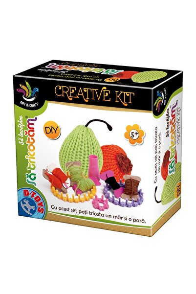 D-Toys Set de tricotat în formă de fruct – Set creativ
