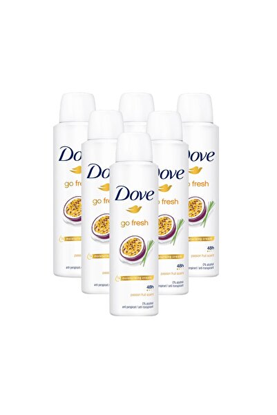 Dove Set of 6 x Passion Fruit Women's Deodorant Spray 200 ml