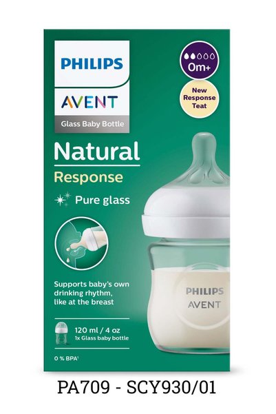 Philips Avent زجاجة رضاعة طبيعية 3.0 للأطفال 120 مل × 1 (جديدة)
