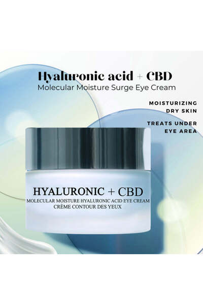 London Botanical Laboratories Cremă de ochi Molecular Moisture Surge cu acid hialuronic și CBD 20 ml