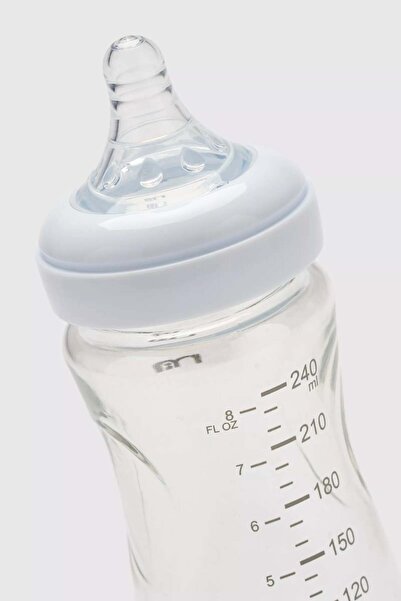 MOTHERCARE Single Wide-Neck Glass Bottle 240ml