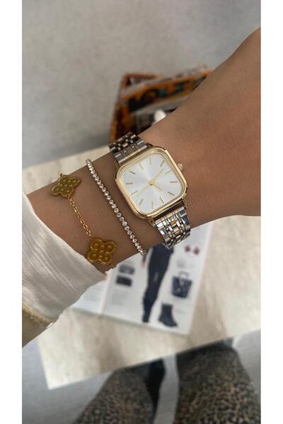 DARK BLANC Vintage kare model kol saati