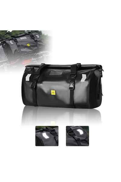 Choice12 no logo 66L Motorcycle Waterproof Tail Bag Travel Outdoor Dry Luggag...