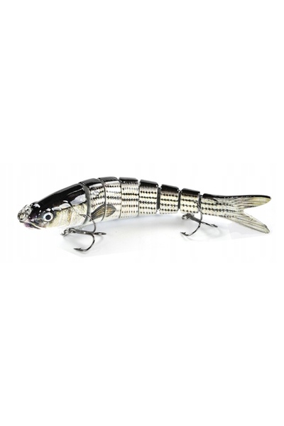 Other Lansator Wobbler PIKE ZANDER cu articulații 8 buc F144 SILVER
