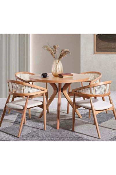 NORTE Gazel Sandalye Teddy Sandalye (1 ADET) Mutfak Sandalyesi Naturel Sandal...