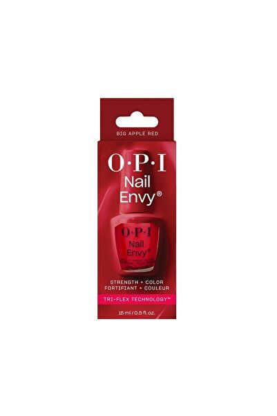 OPI Nail Strengthening and Color Treatment, OPI, Nail Envy, Big Apple Red™, 15ml