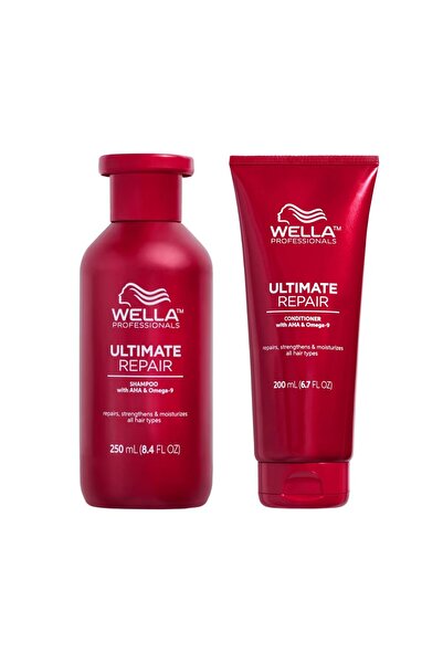 Wella Professionals Package for damaged hair, Wella Professionals, Ultimate Repair, Shampoo 250ml + Conditioner 200ml